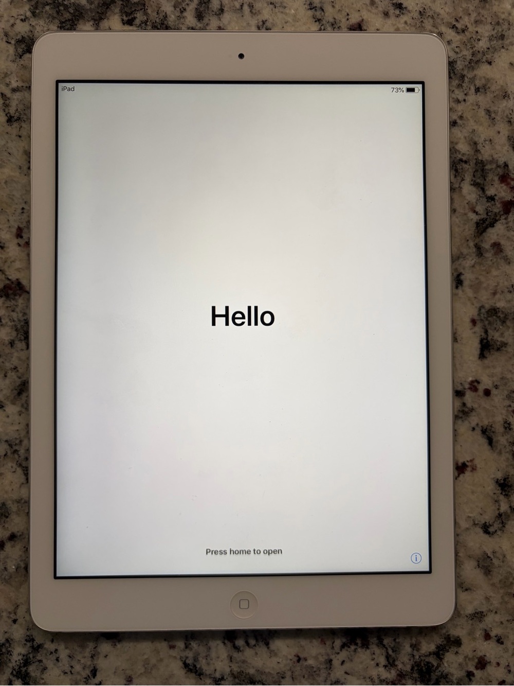 Apple iPad Air 1st Generation 16GB Silver WiFi Only.